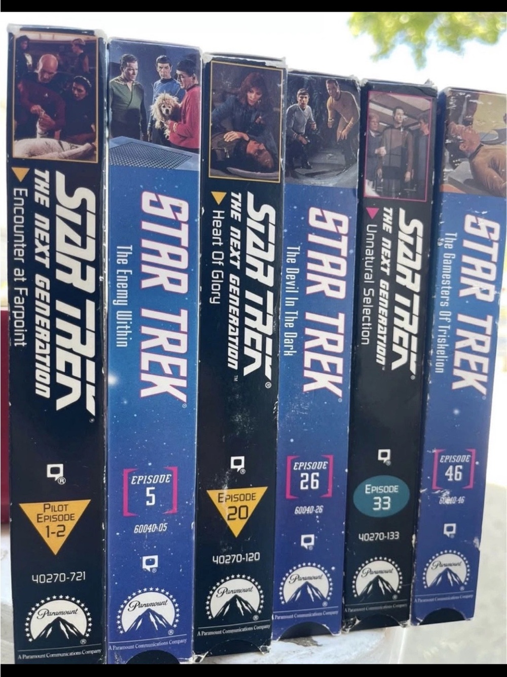 Star Trek VHS Lot 6-Tape Set Vintage Collectors Series Next Generation Original